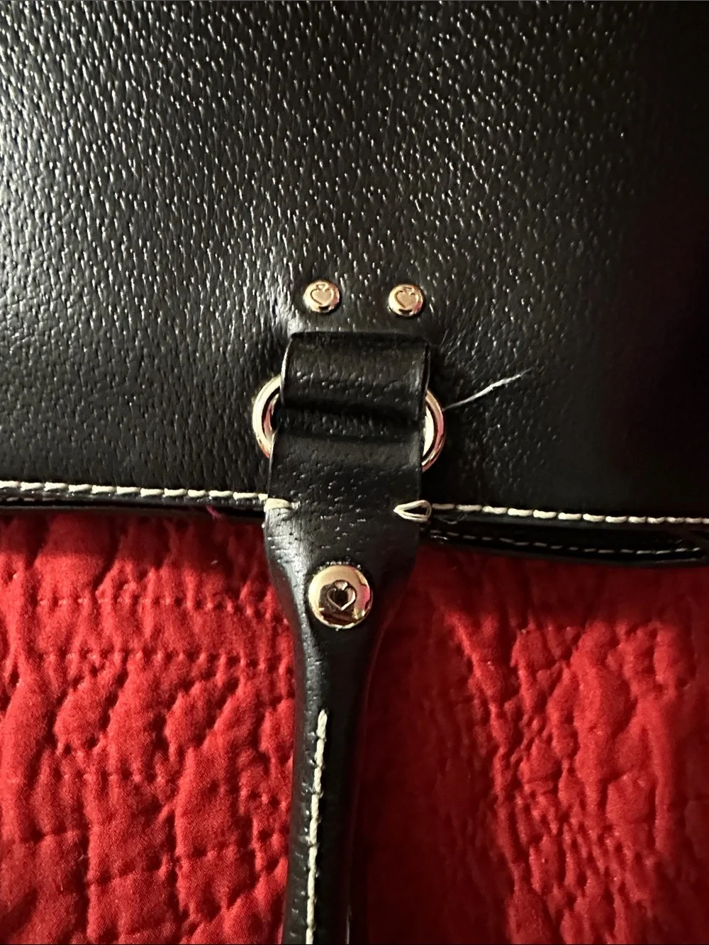 kate spade Black Pebbled Leather Tote satchel  with Top Handles